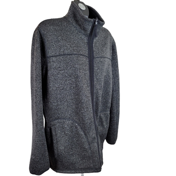 JOE FRESH Grey Zip Up Sweater Size L - Picture 2 of 7